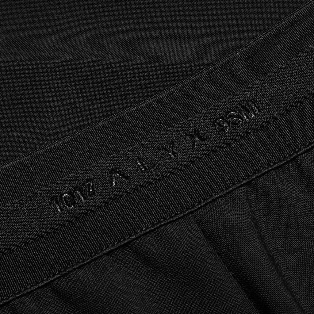 Elastic Waist Tailoring Pants - Black