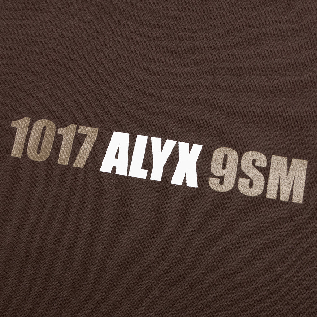 Mirrored Logo Crewneck - Deep Brown