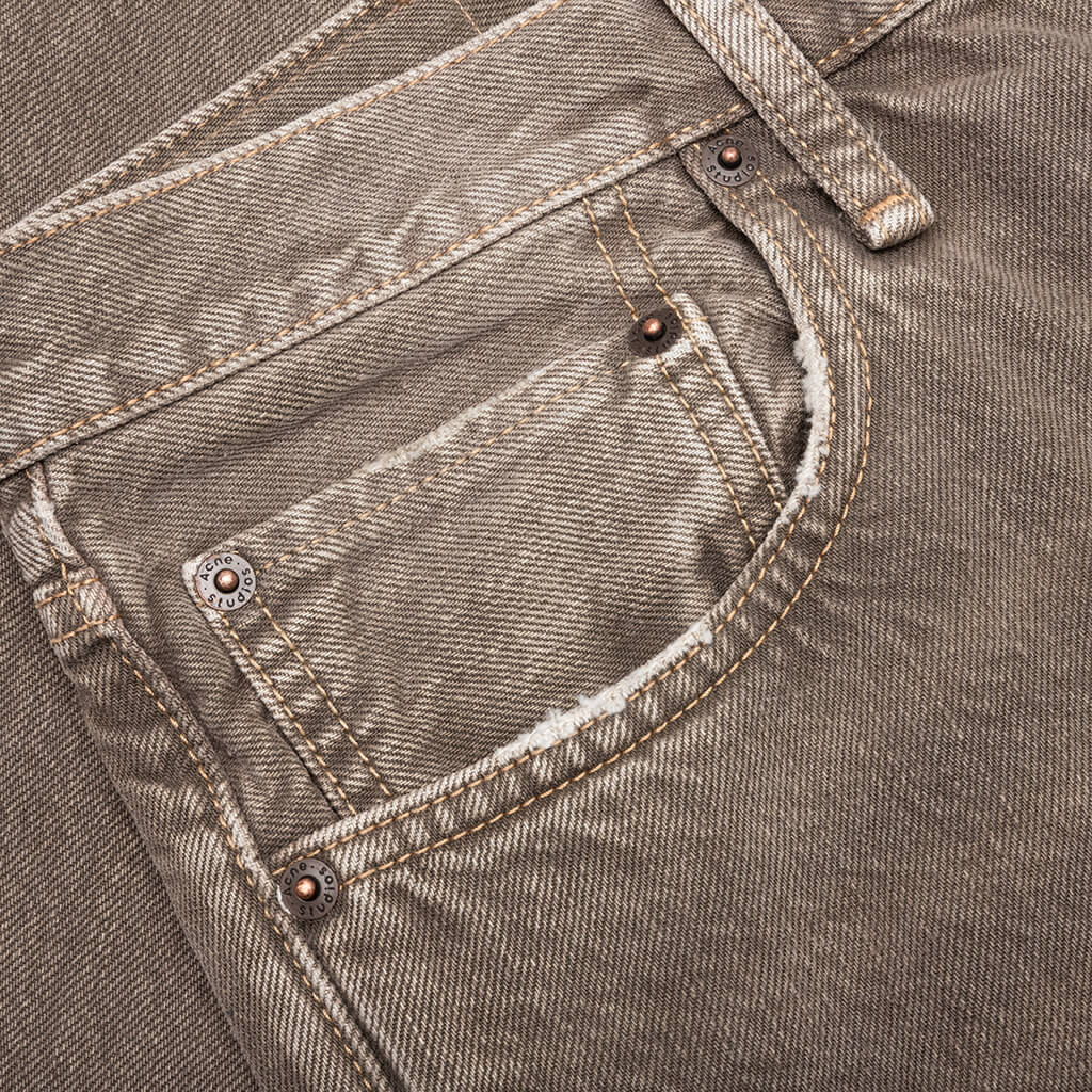 Straight Fit Jeans - Beige