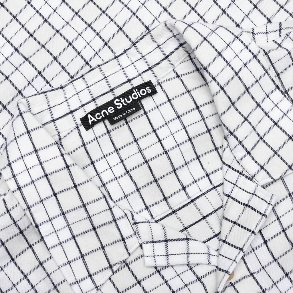 Flannel Shirt - White/Black