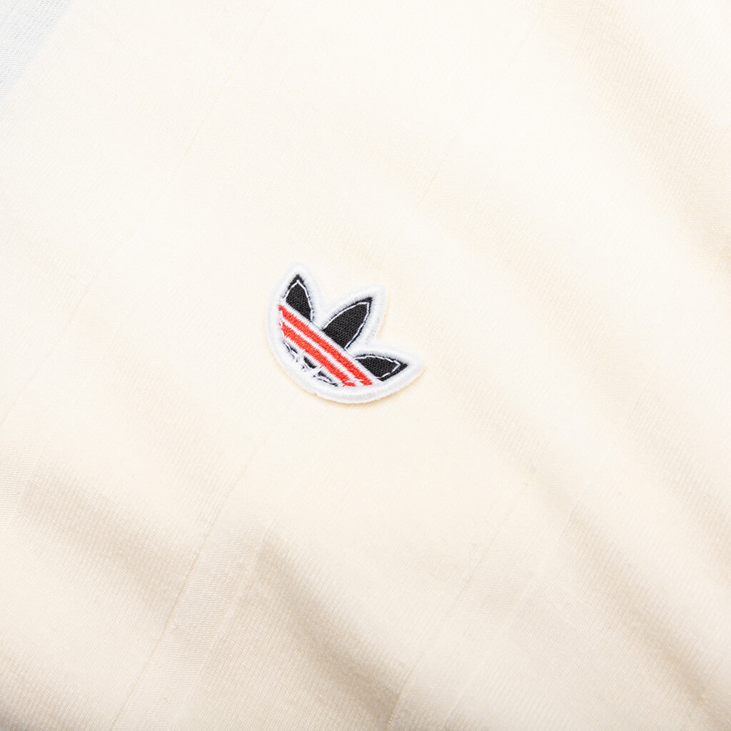 Adidas Originals x CLOT Rib Tee by Edison Chen - Cream White/Green Night