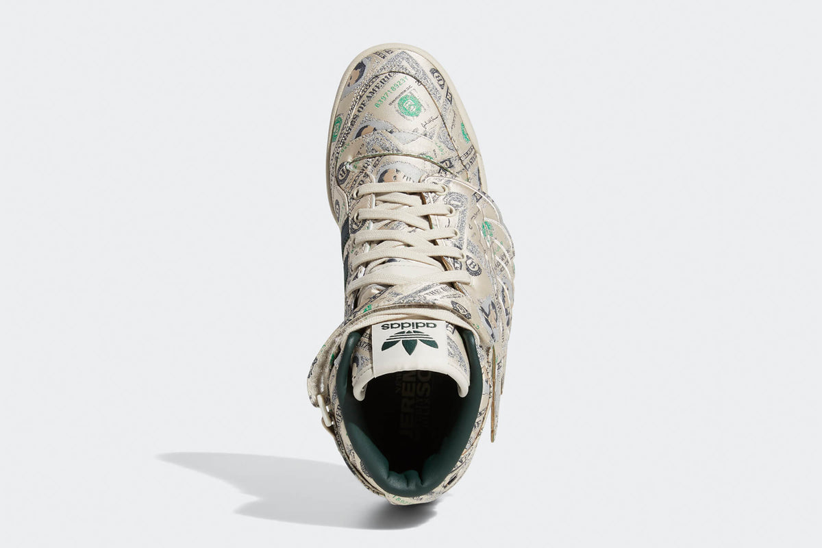 Adidas Originals x Jeremy Scott Forum Wings Hi Money - Bliss/Green Night