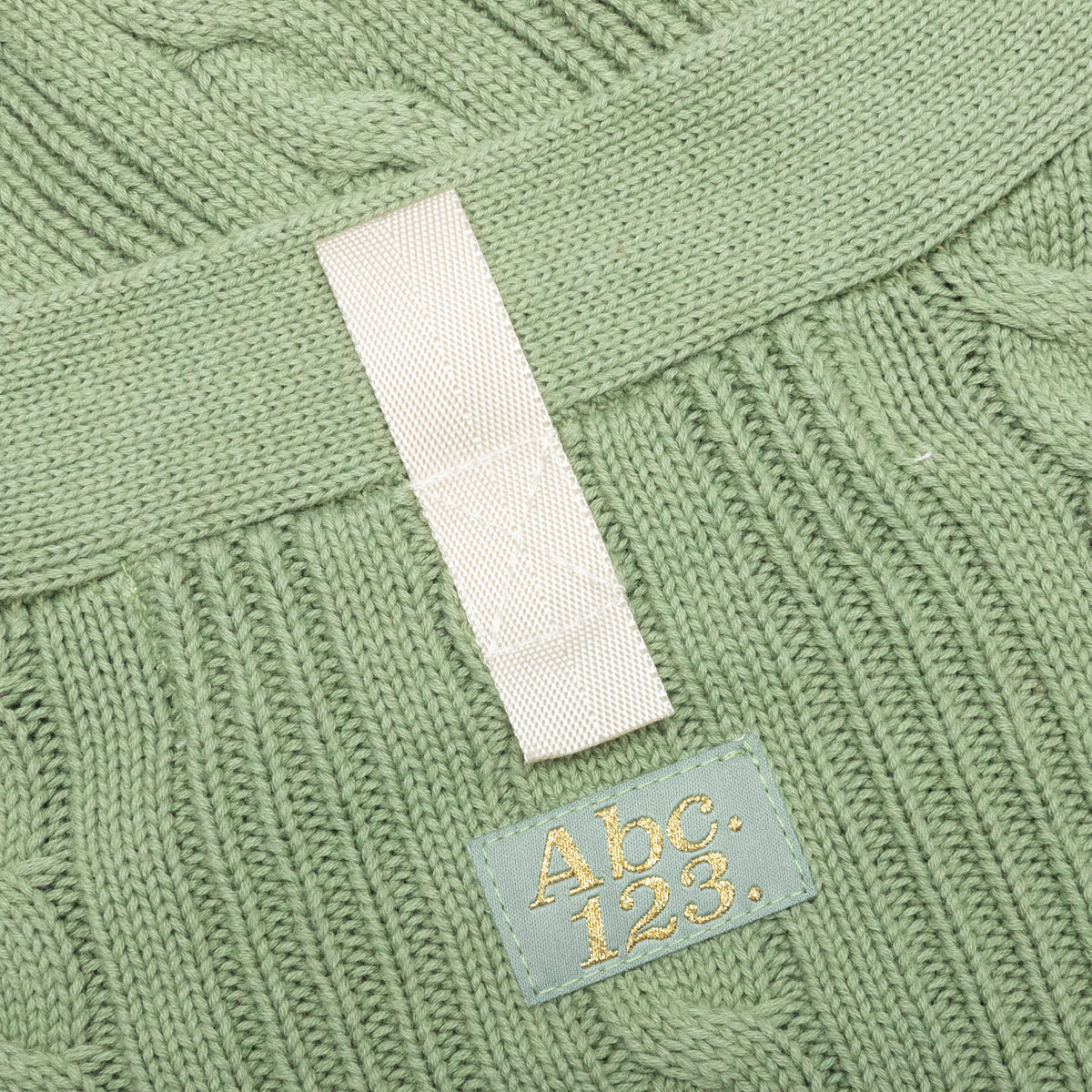 Cableknit Cardigan-Aventurine Green