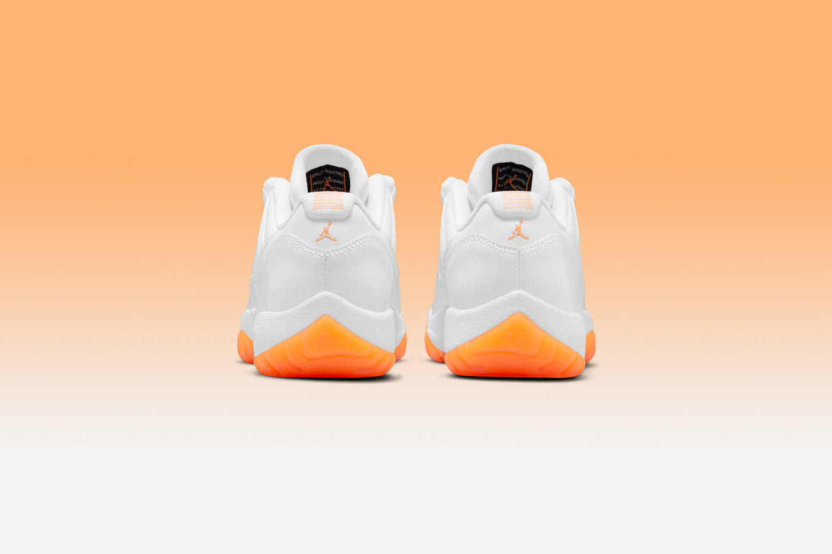 Women's Air Jordan 11 Retro Low - White/Bright Citrus