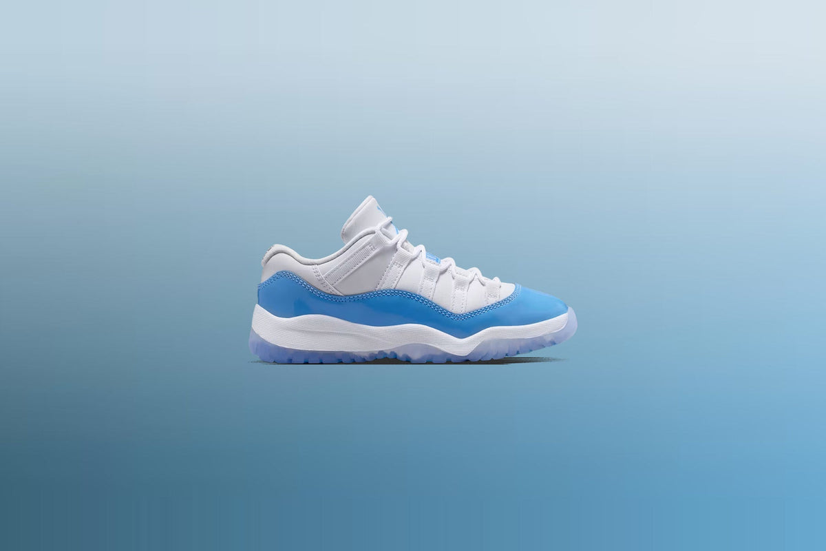 Air Jordan 11 Retro Low 'University Blue' (PS) - White/University Blue/Black