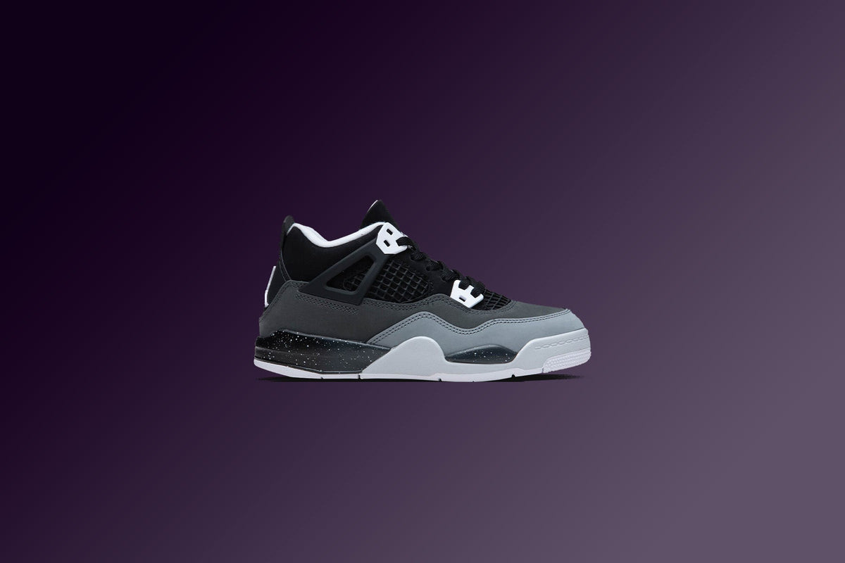 Air Jordan 4 Retro (PS) Fear - Black/White/Anthracite/Black