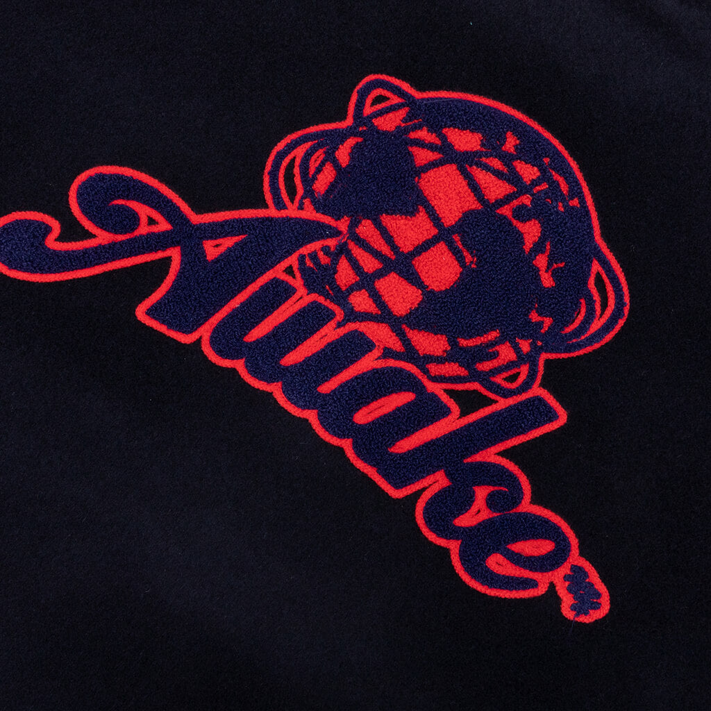 Awake Chenille Patches Varsity Jacket - Navy Combo