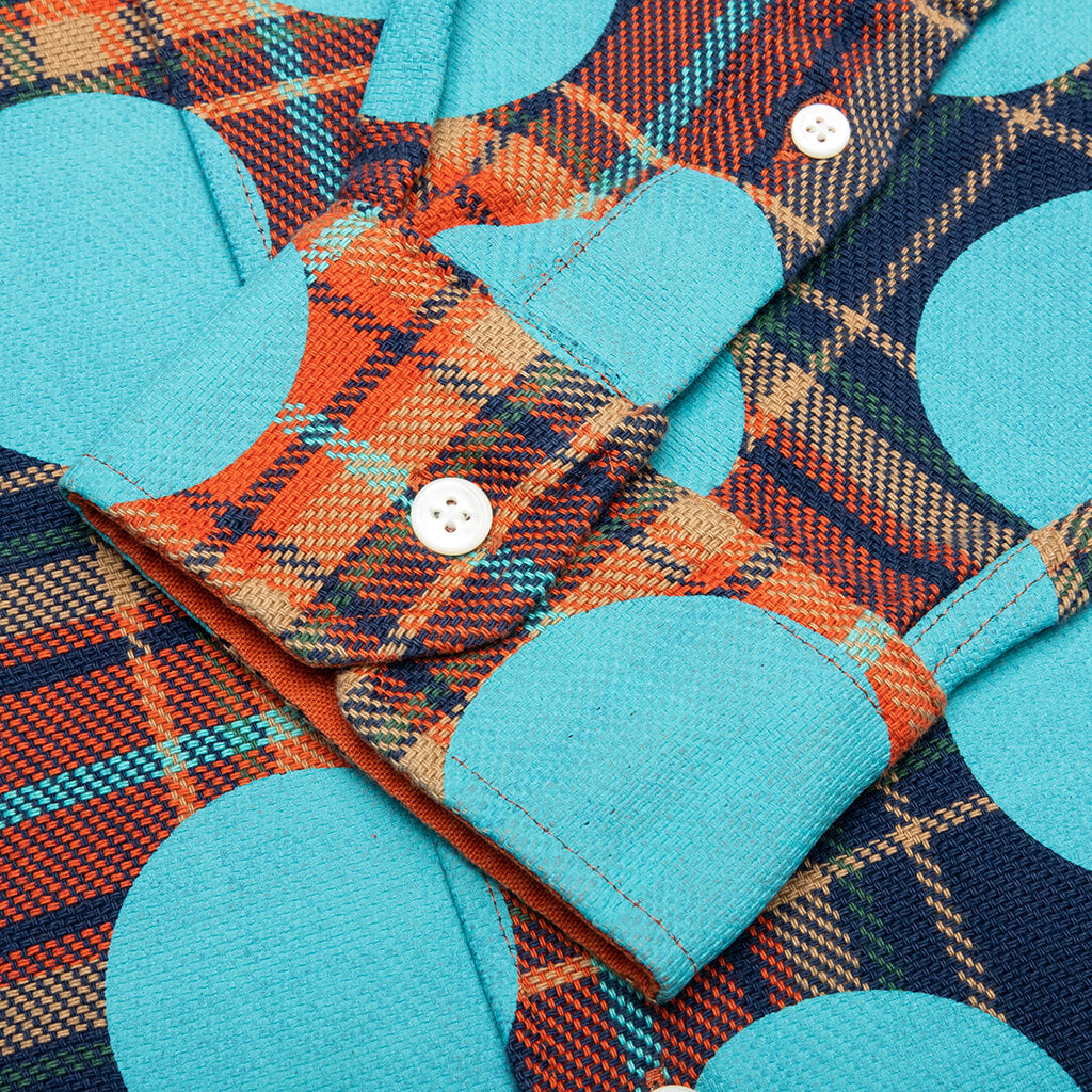 Awake Polka Dot Flannel Shirt - Clay
