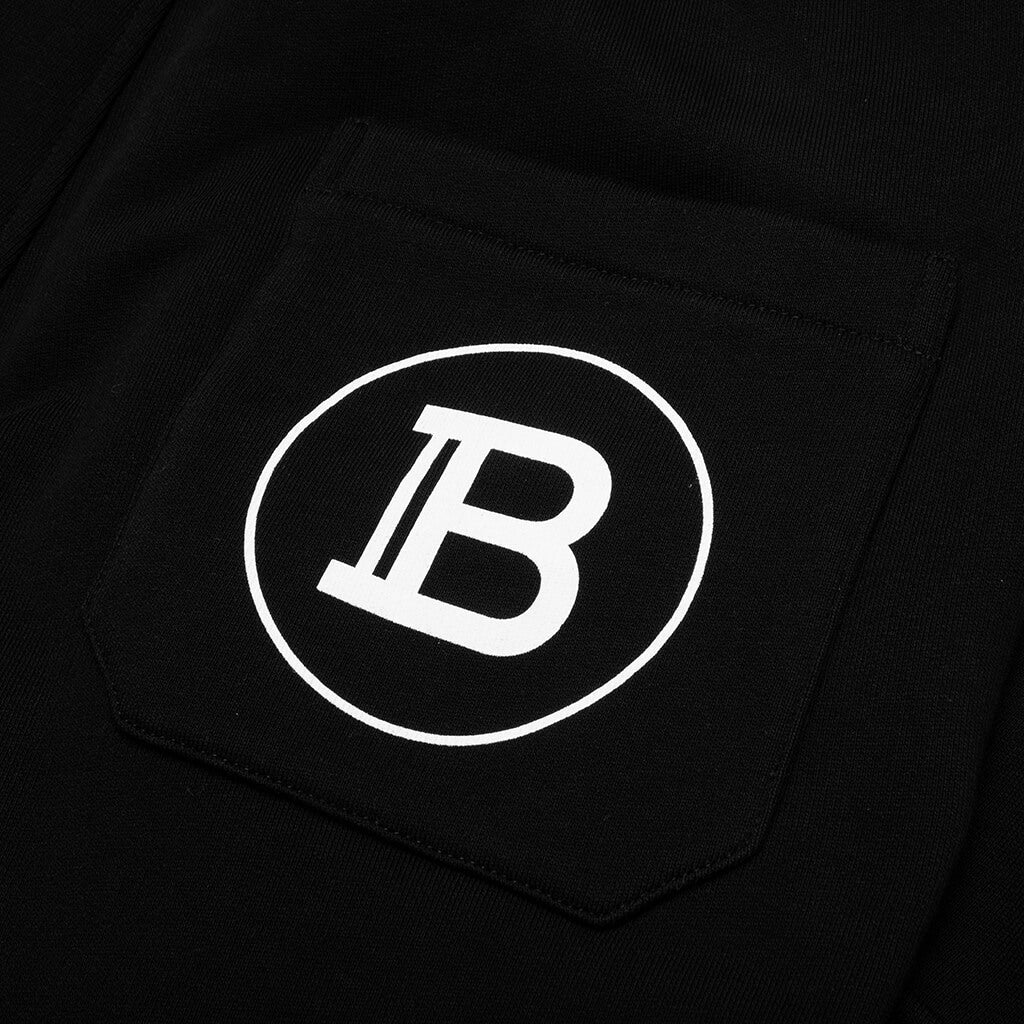 Ribbed Printed Sweatpants - Noir/Blanc