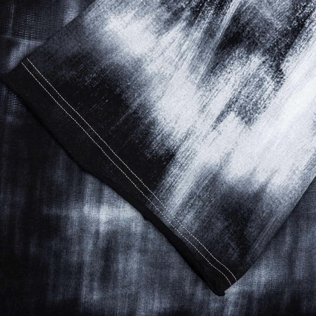 X-Ray Print Raw Edge T-Shirt - Noir/Blanc