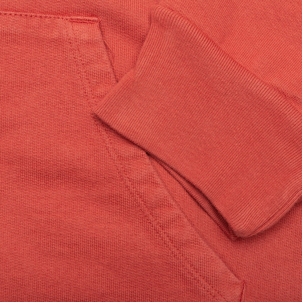 Bassline Hood Fleece - Dusty Red