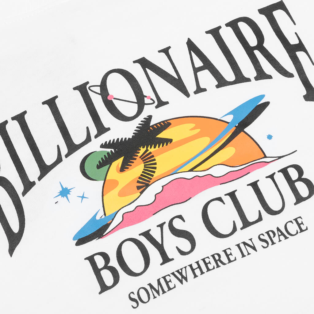 Kid's BB Cosmic Island S/S Tee - Bleach White