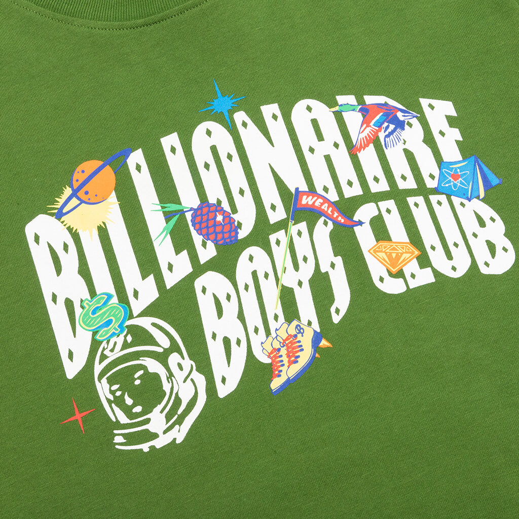 Kids BB Hiking S/S Tee - Cactus Green