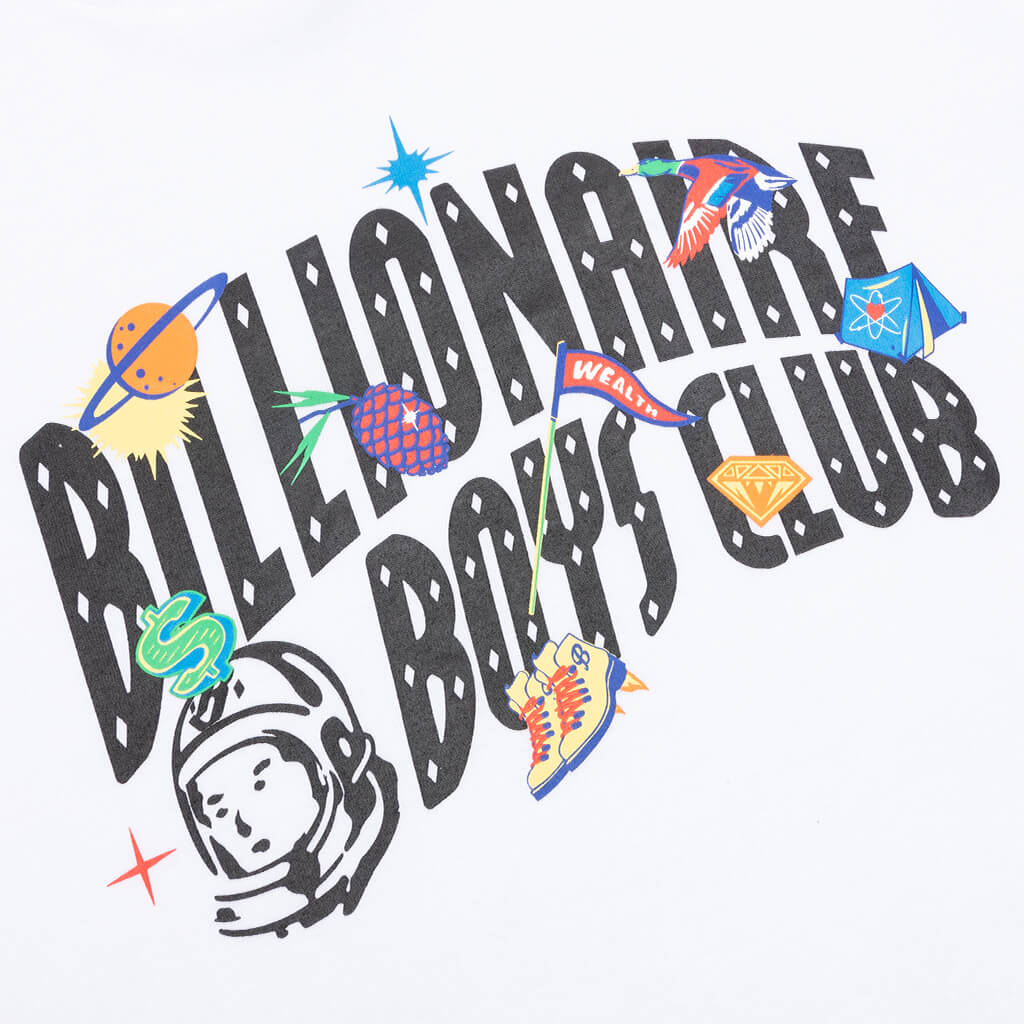 Kids BB Hiking S/S Tee - White