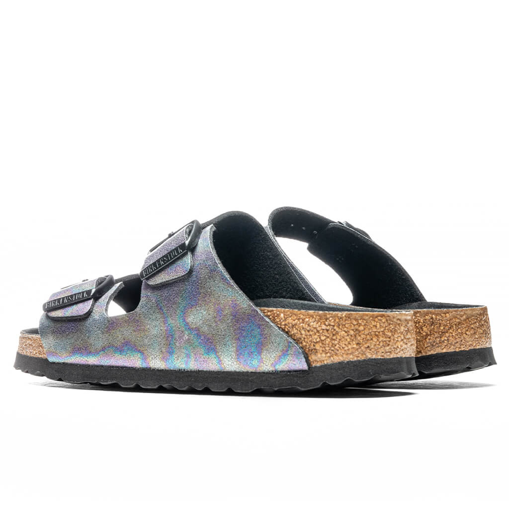 Women's Narrow Vegan Arizona Birko-Flor - Iridescent/Black