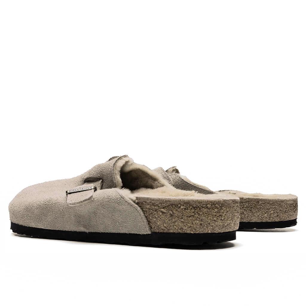 Boston Shearling Suede Leather - Taupe