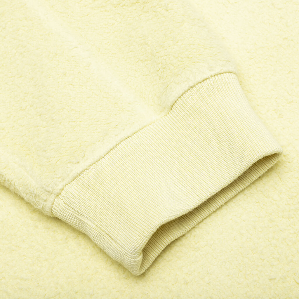 Reverse Fleece Crewneck Sweatshirt - Yellow