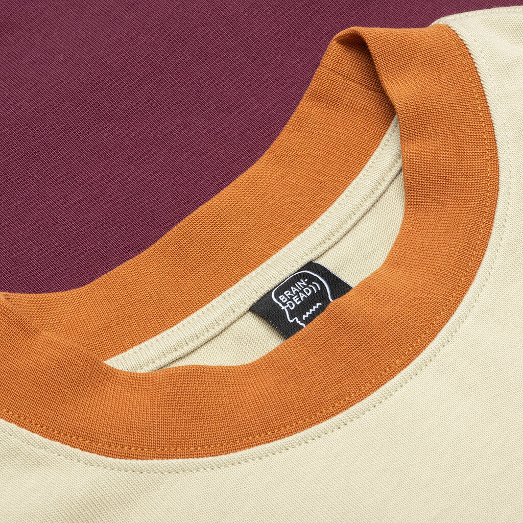 Gastromaniac Long Sleeve Football Shirt - Tan