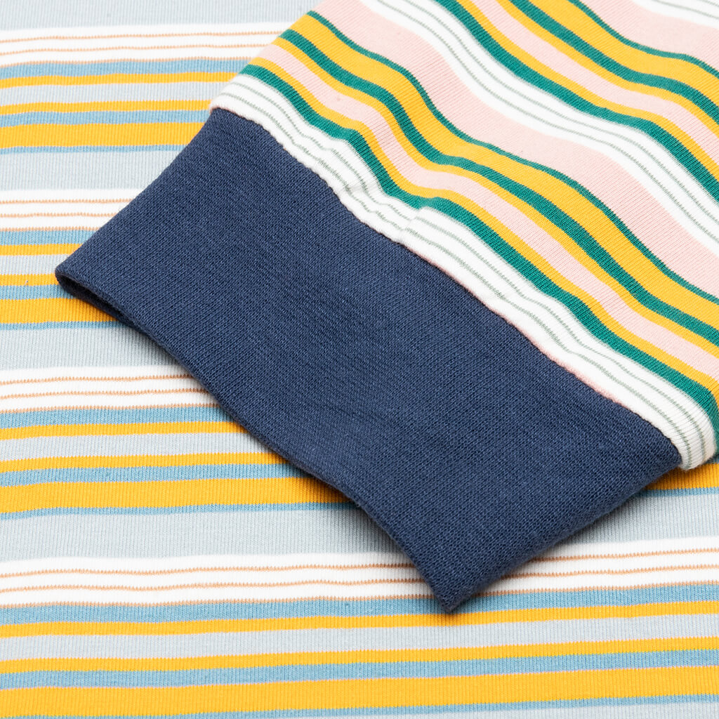 Nineties Blocked Striped L/S - Navy
