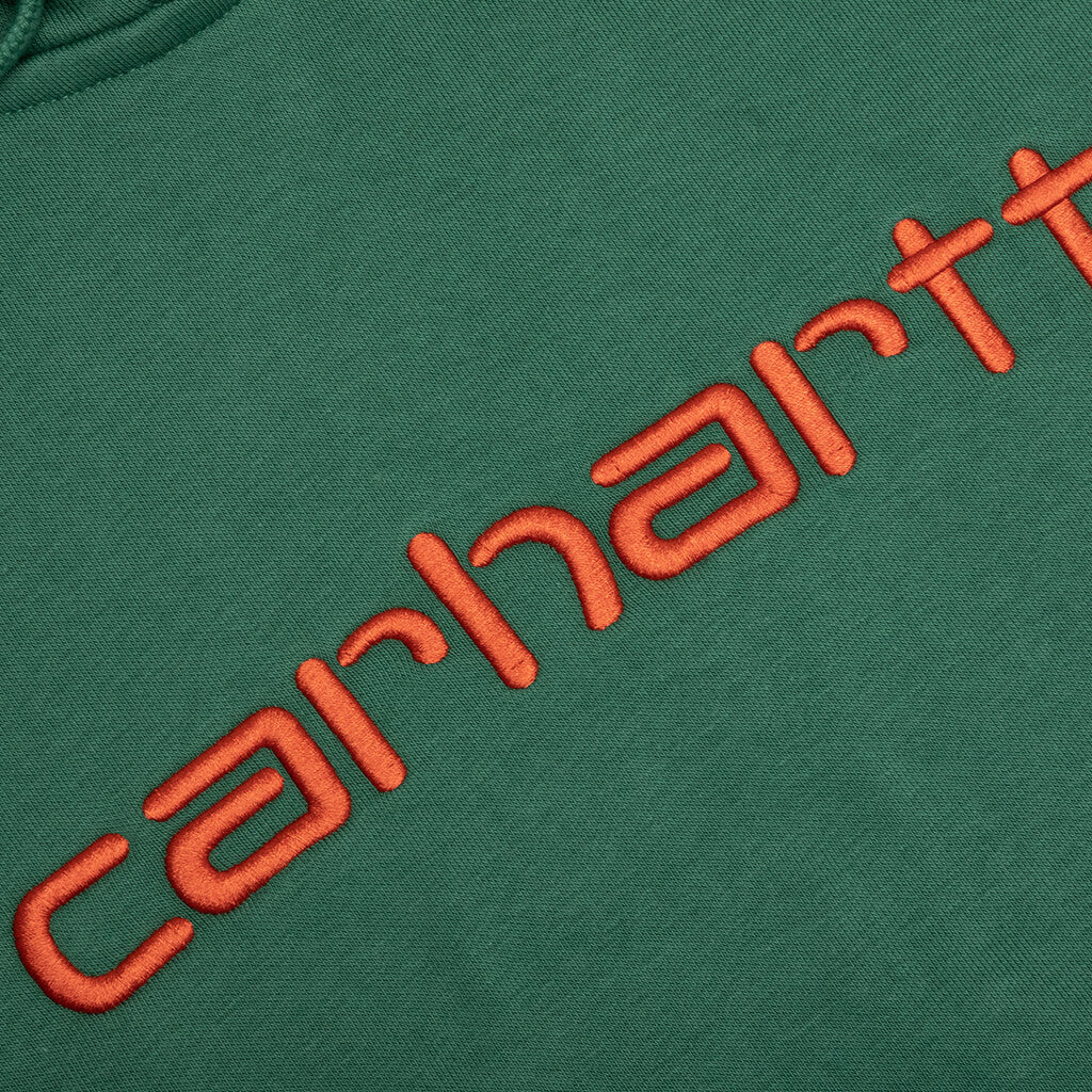 Hooded Carhartt Sweat - Bonsai/Brick