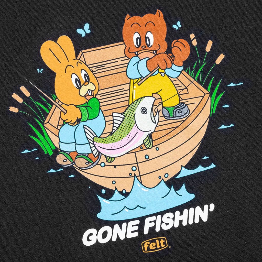 Carrots by Gone Fishing Tee - Black
