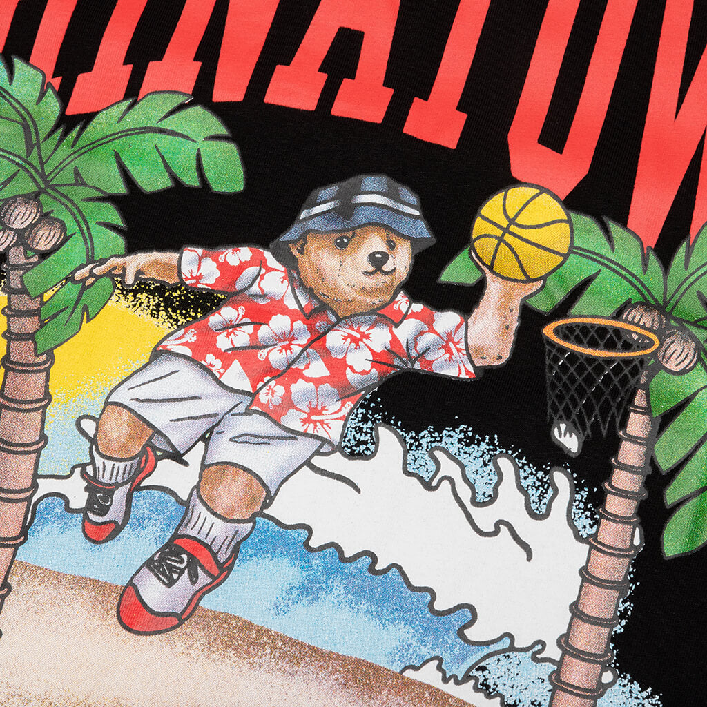 Chinatown Dunking Bear By The Water T-Shirt - Black