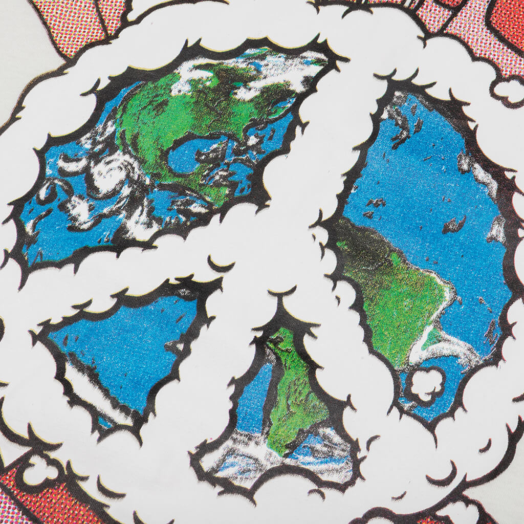 Chinatown Peace Earth Clouds T-Shirt - Cream