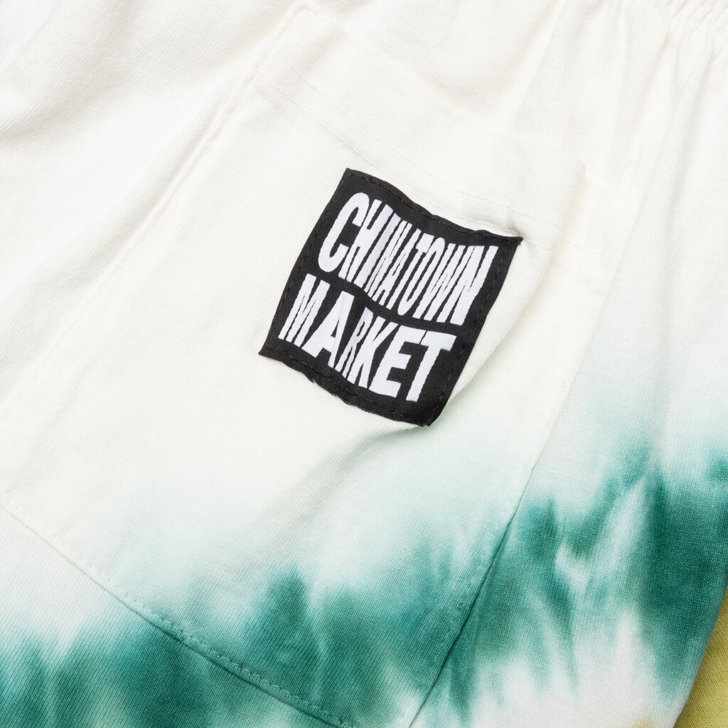 Chinatown Rhinestone Arc WGP Tie Dye Shorts - Tie Dye
