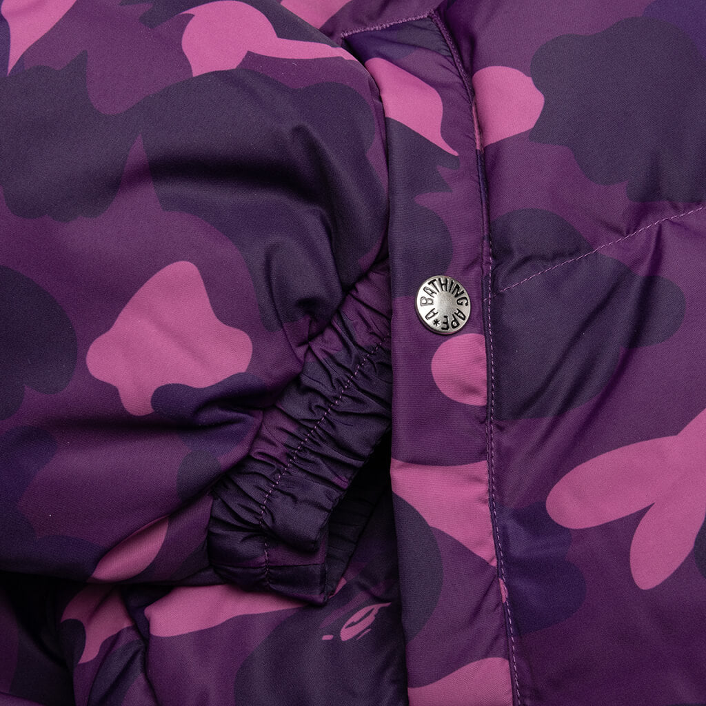 Color Camo Reversible Down Jacket - Purple