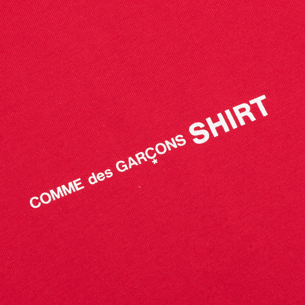 Comme Des Garcons SHIRT L/S Chest Logo Tee - Red