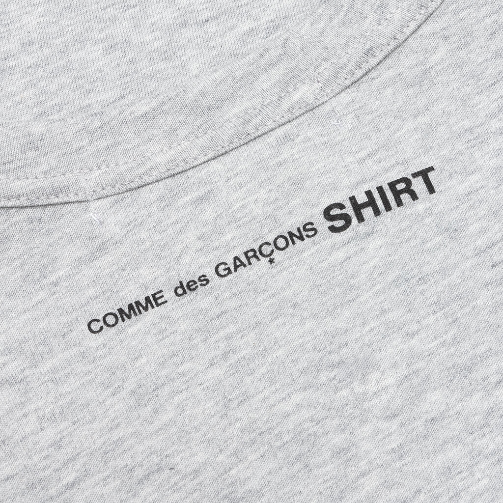Comme Des Garcons SHIRT Small Back Logo S/S Tee - Grey