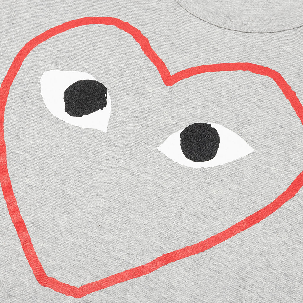 CDG Heart Sketch Tee - Grey