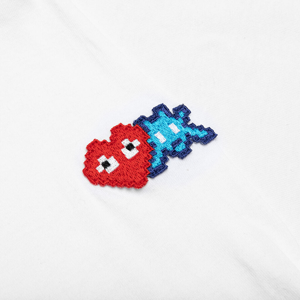 Comme des Garcons PLAY x the Artist Invader Women's L/S Tee - White