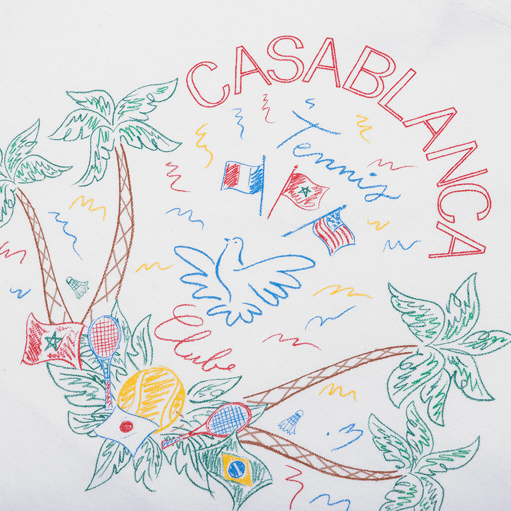 Crayon Tennis Club Jersey - Heavy White