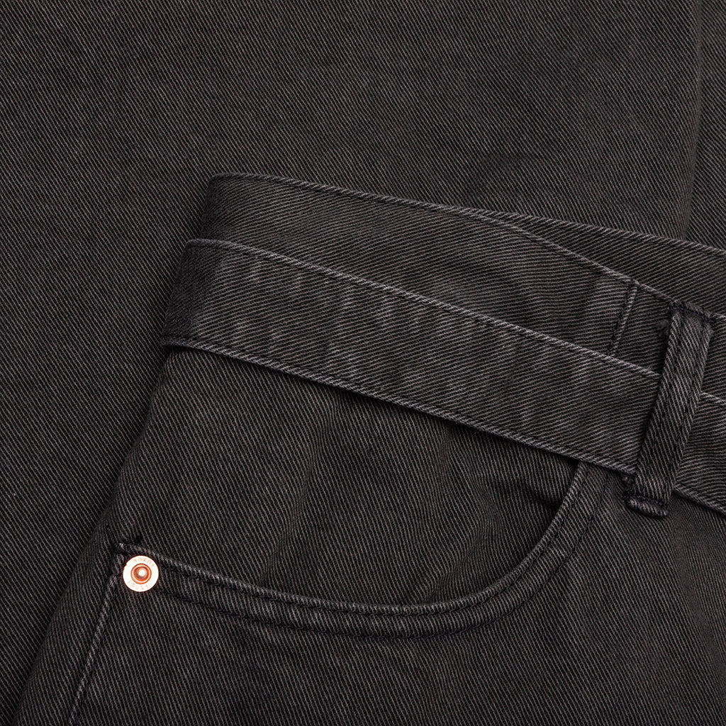 Belted Jeans - Gray
