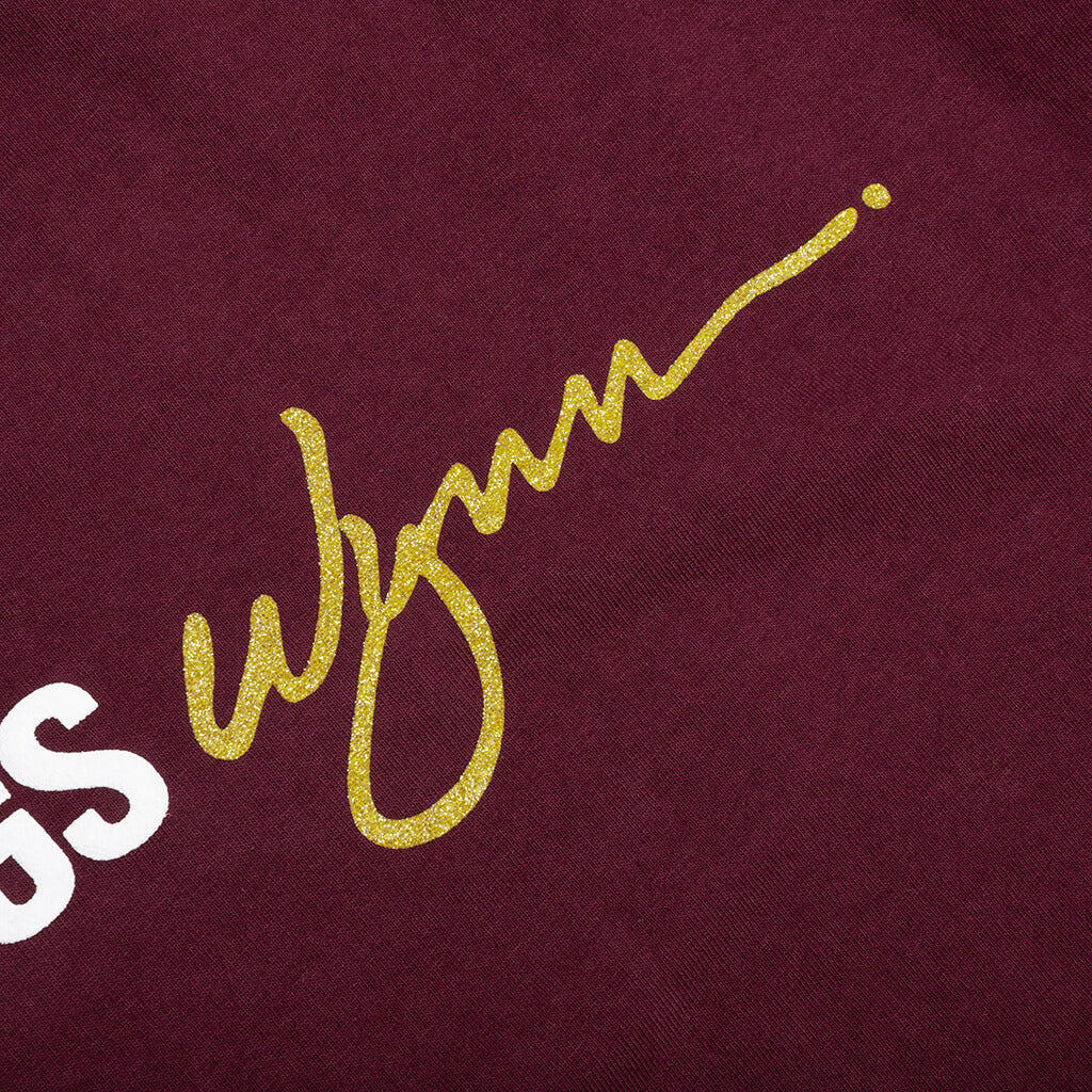 Wynn Logo Lock Up Tee - Oxblood Red