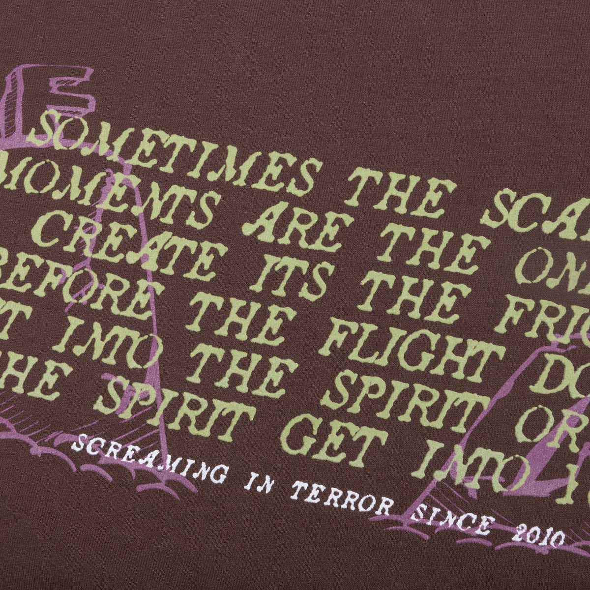 Halloween Fright or Flight T-Shirt - Shale