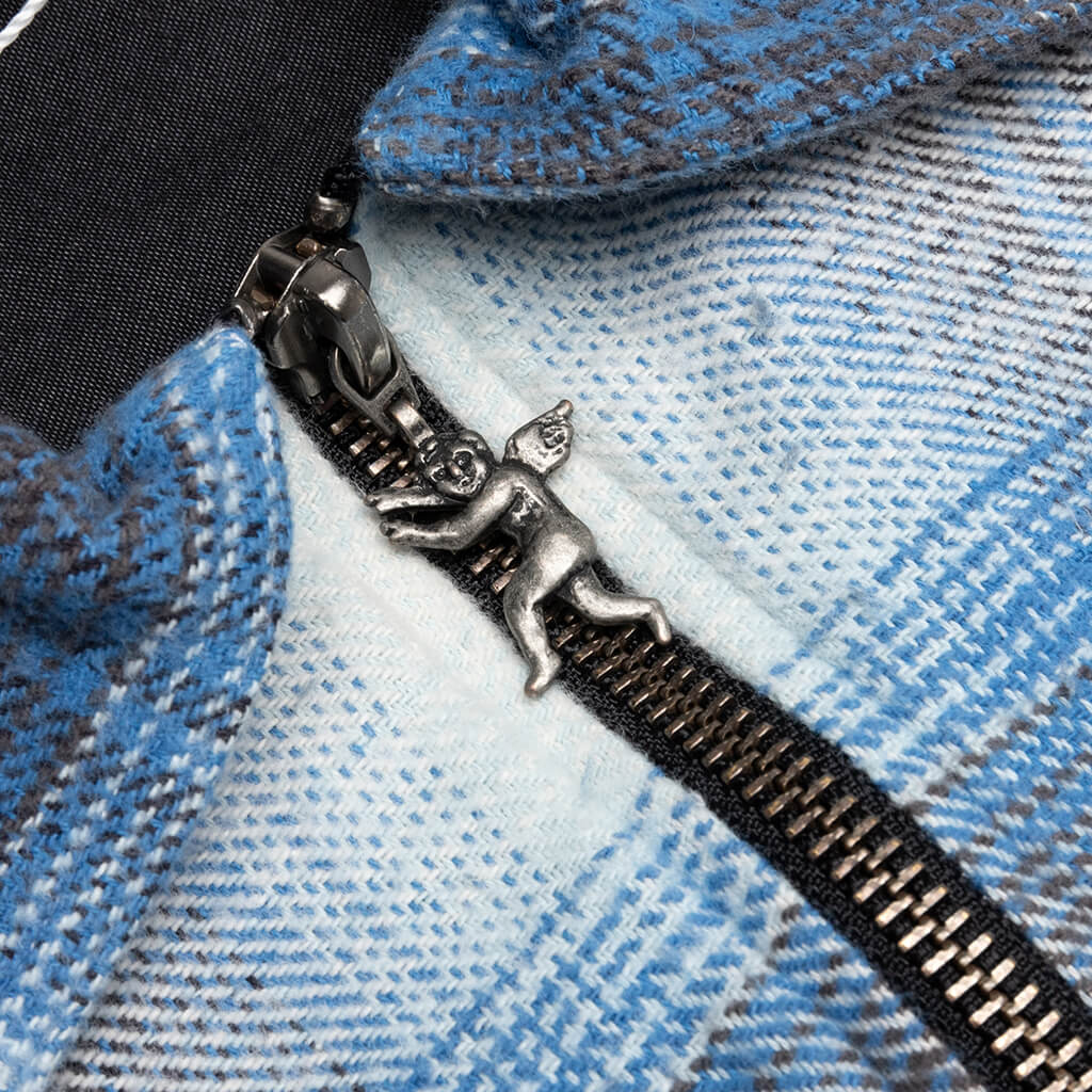 Full Zip Flannel - Blue