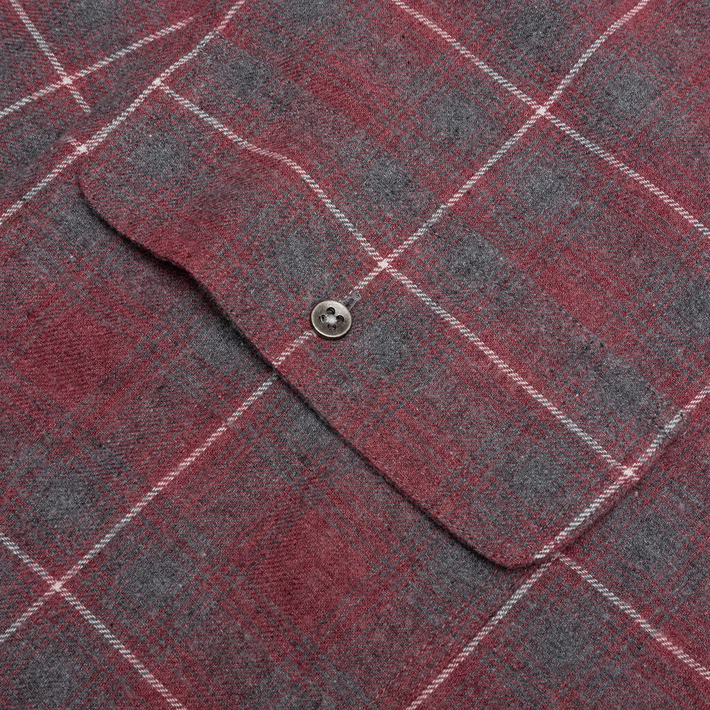 Full Zip Flannel - Red