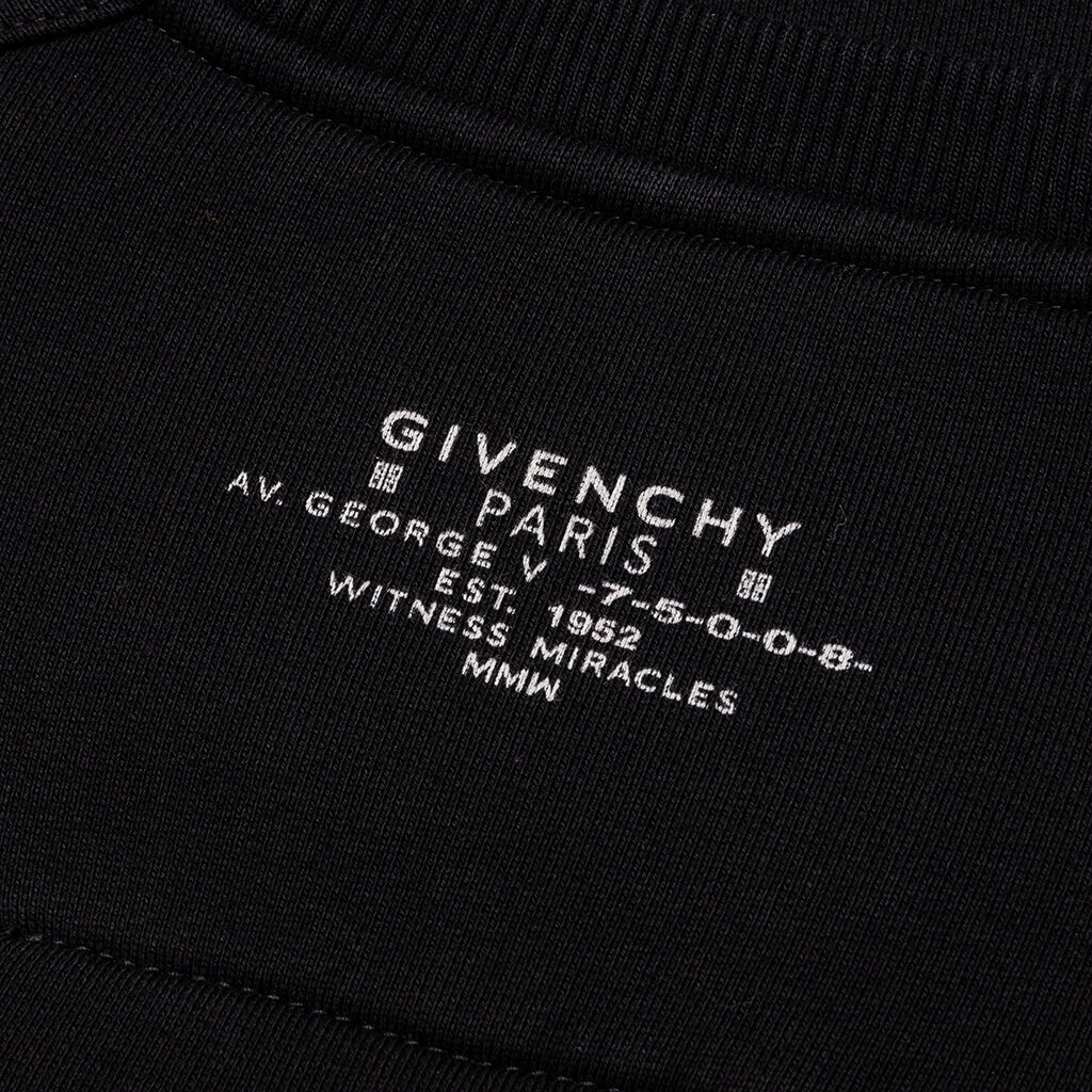 Logo Barbed Oversized Sweatshirt - Black