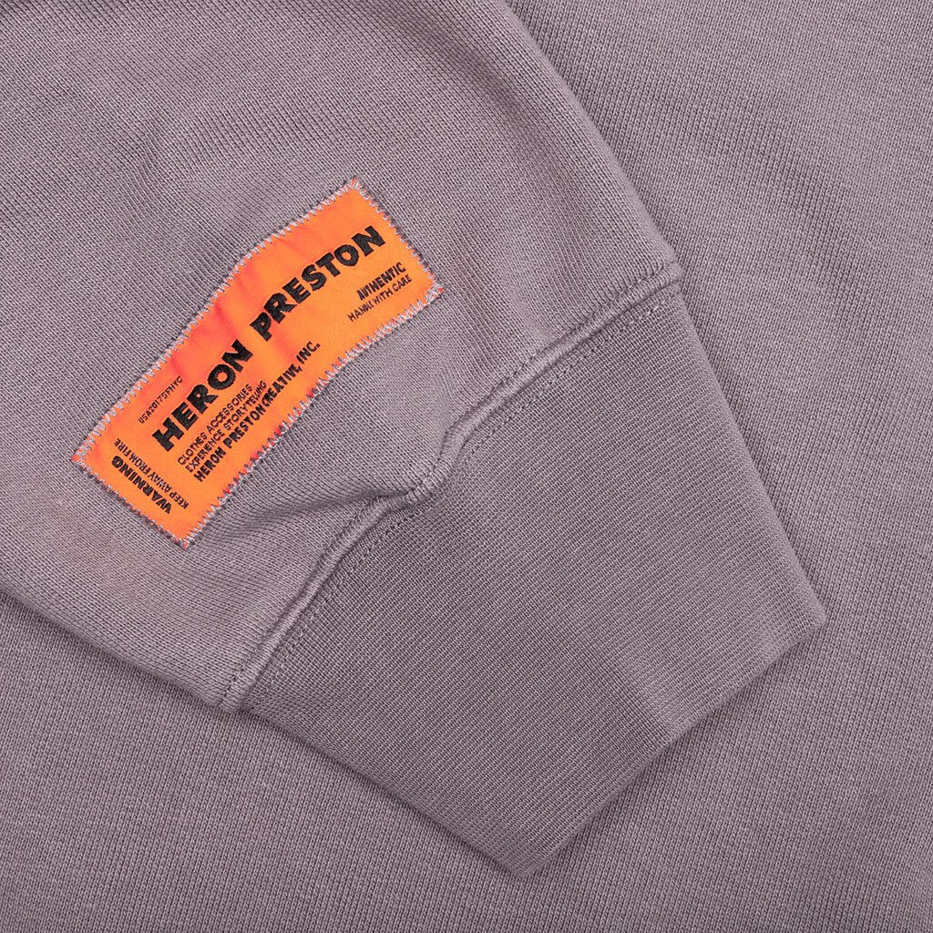 Flaming Skull Crewneck - Grey/Black