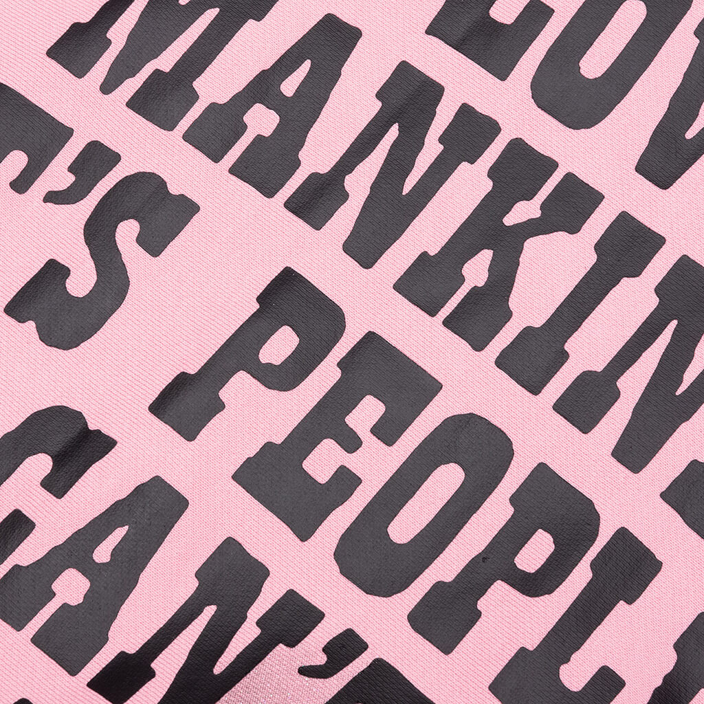I Love Mankind But... Sweatshirt - Pink