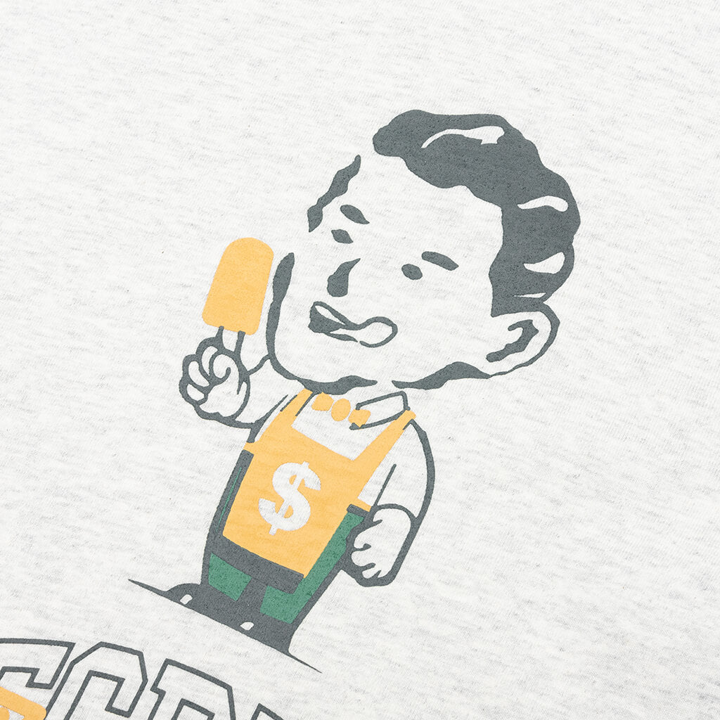 Bobble S/S Tee - Light Heather Grey