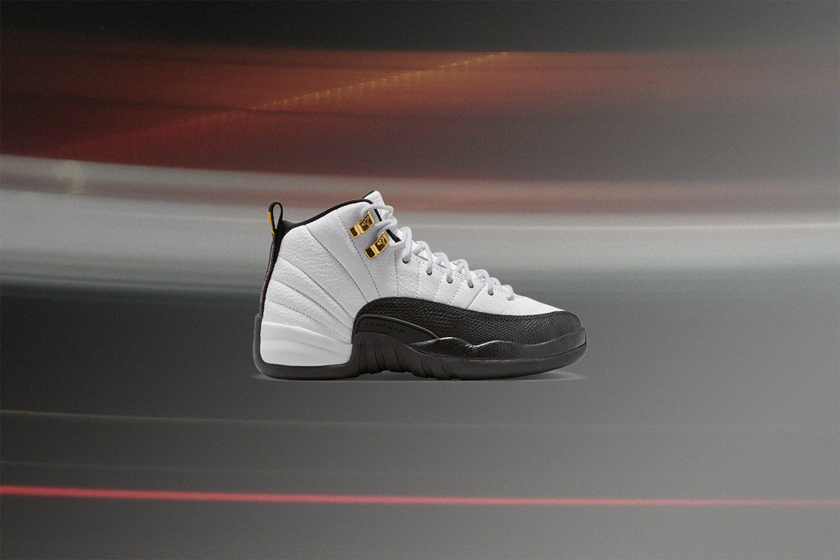 Air Jordan 12 Retro 'Taxi' (PS) - White/Black/Taxi