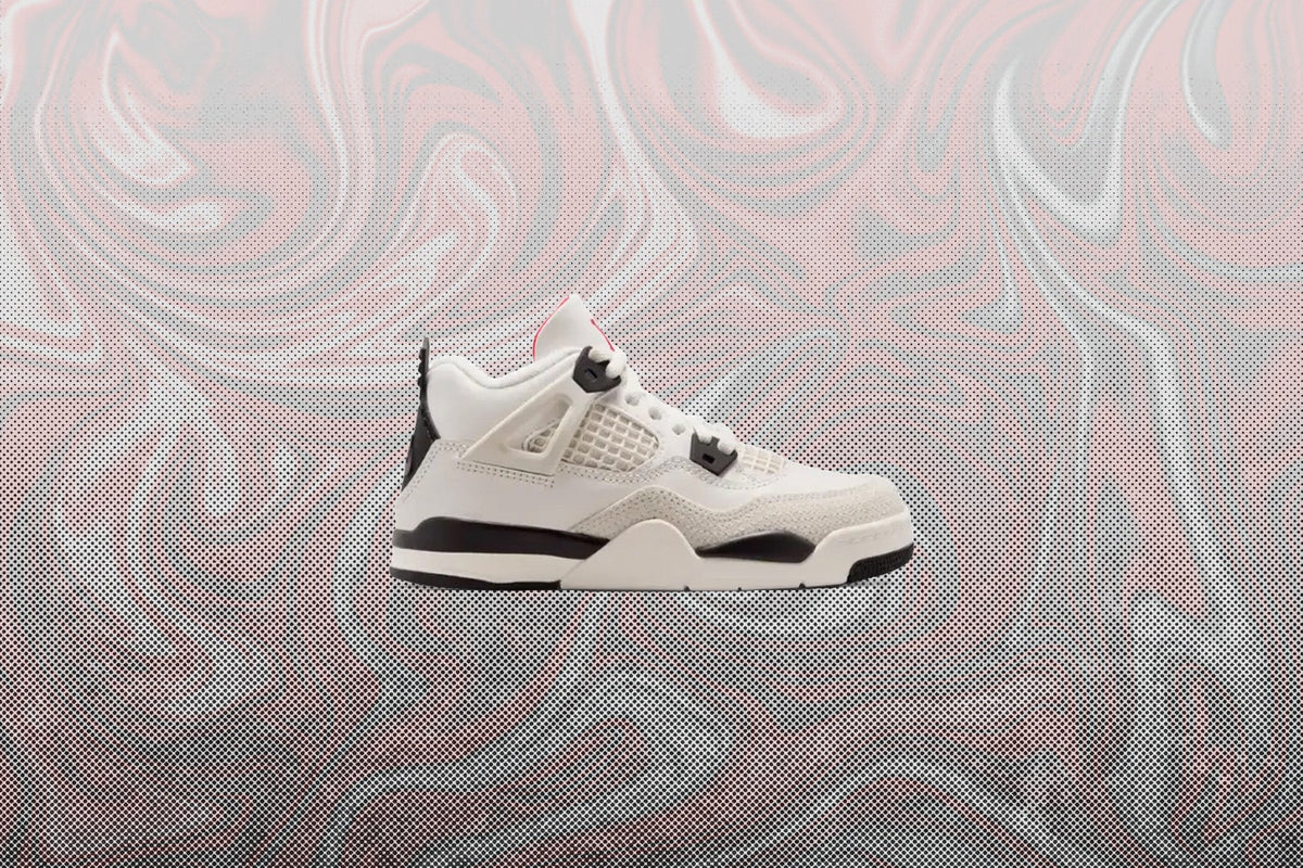 Air Jordan 4 Retro OG 'Flight Club' (PS) - Sail/Black/University Red