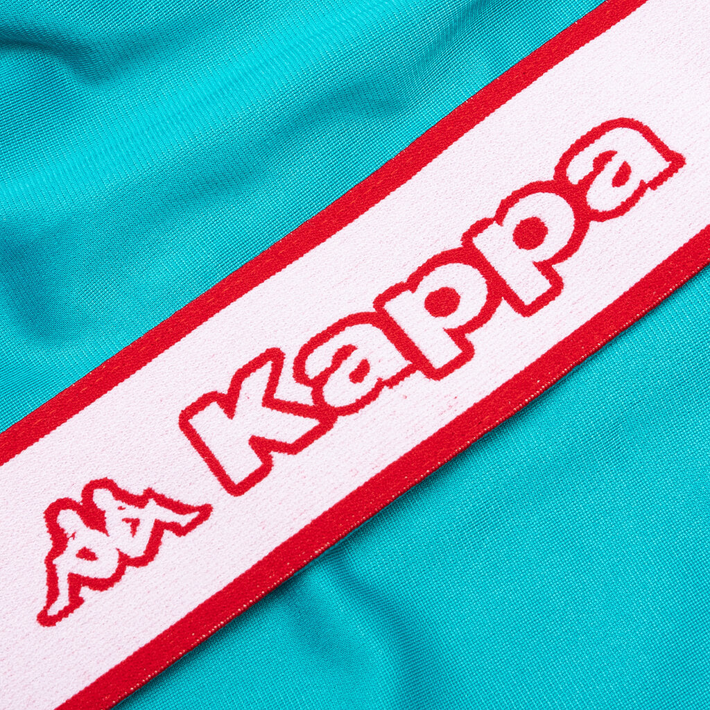 Kid's Logo Tape Artem 2 Track Jacket - Blue Peacock/Bright White/Red Toreador