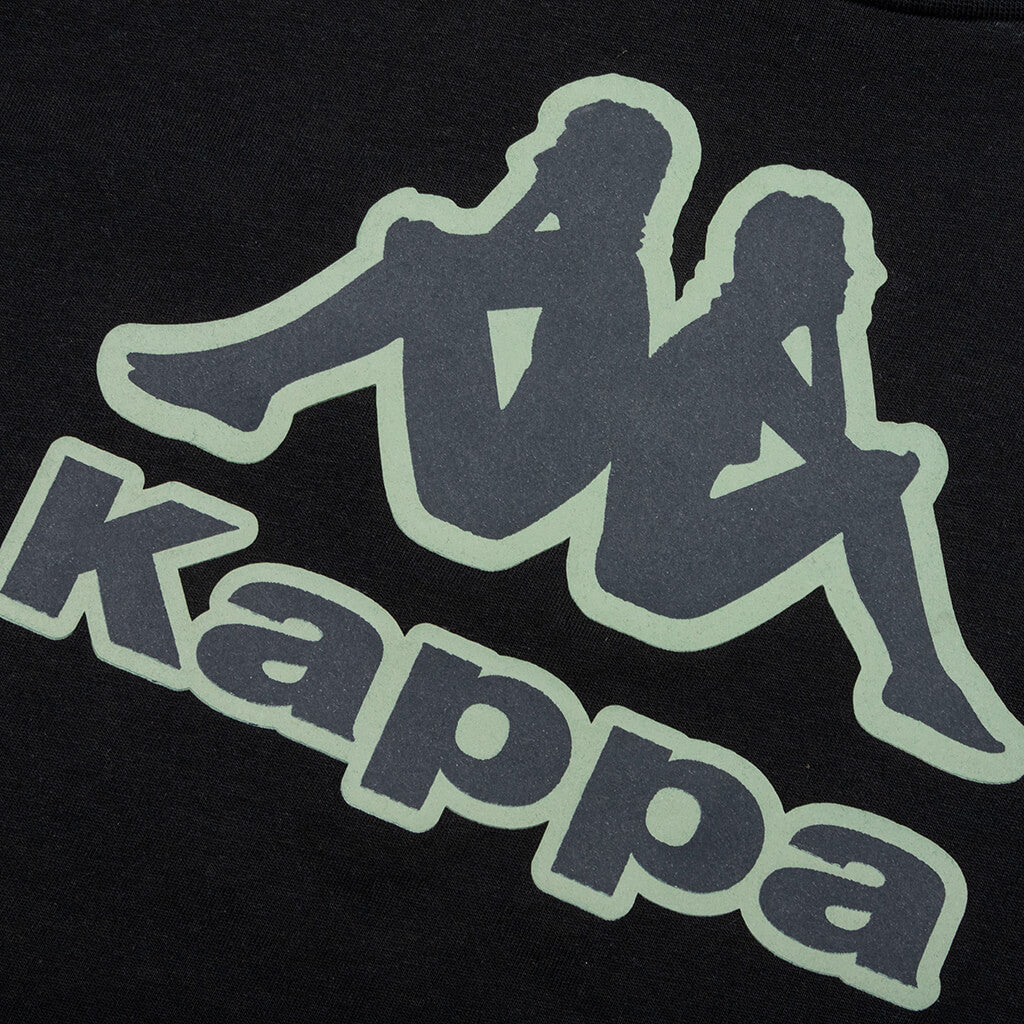 Kid's Logo Tape Bant T-Shirt - Black Smoke/Green