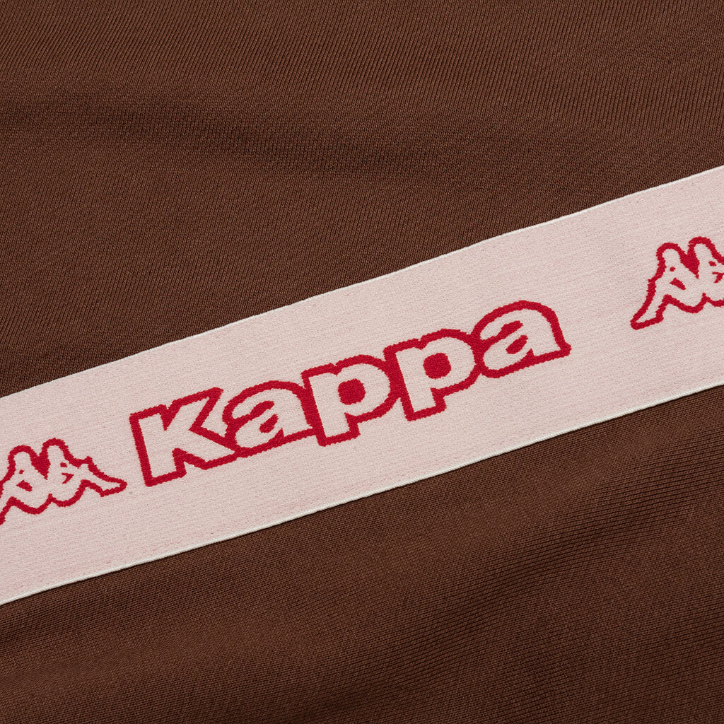Logo Tape Apet 2 Hoodie - Brown/Pink LT/Red Cherry