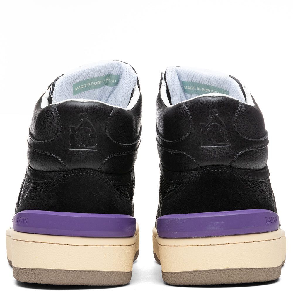 Clay High Top Sneakers - Black/Mint Green
