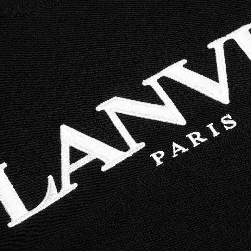 Embroidered Regular T-Shirt - Black